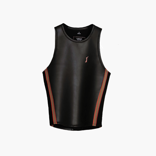 SAND/RED TANK TOP 2MM - Leo wetsuits
