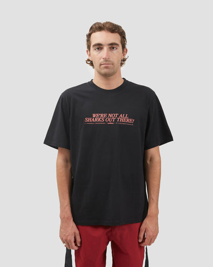 Smile T-shirt with FAIRLY NORMAL (black)