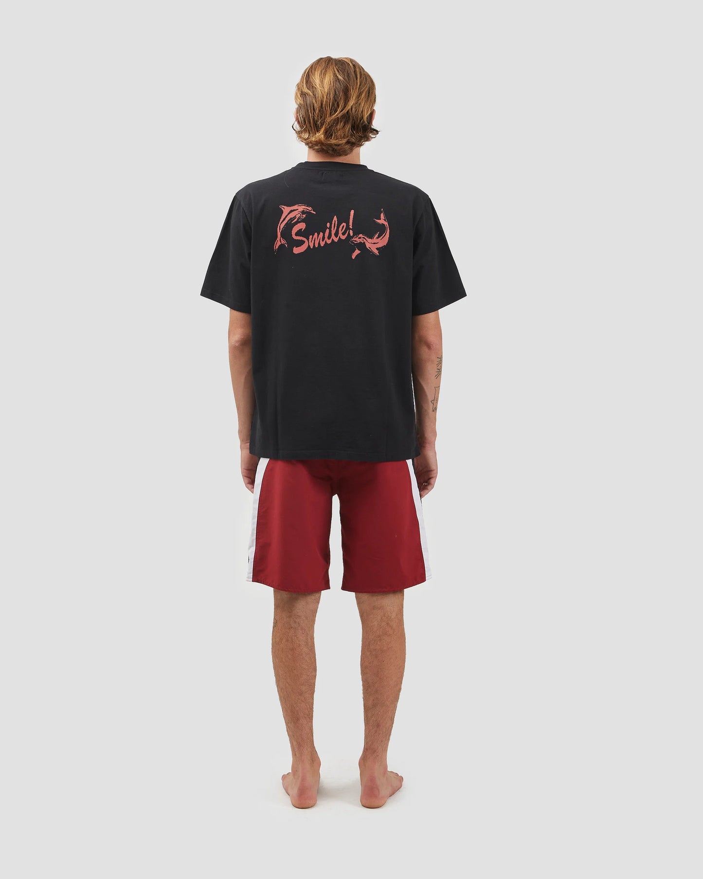 Smile T-shirt with FAIRLY NORMAL (black)