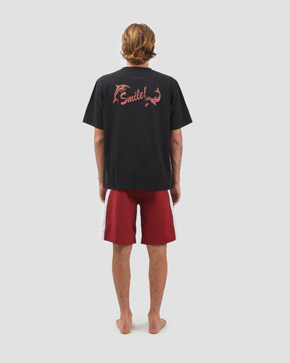 Smile T-shirt with FAIRLY NORMAL (black)