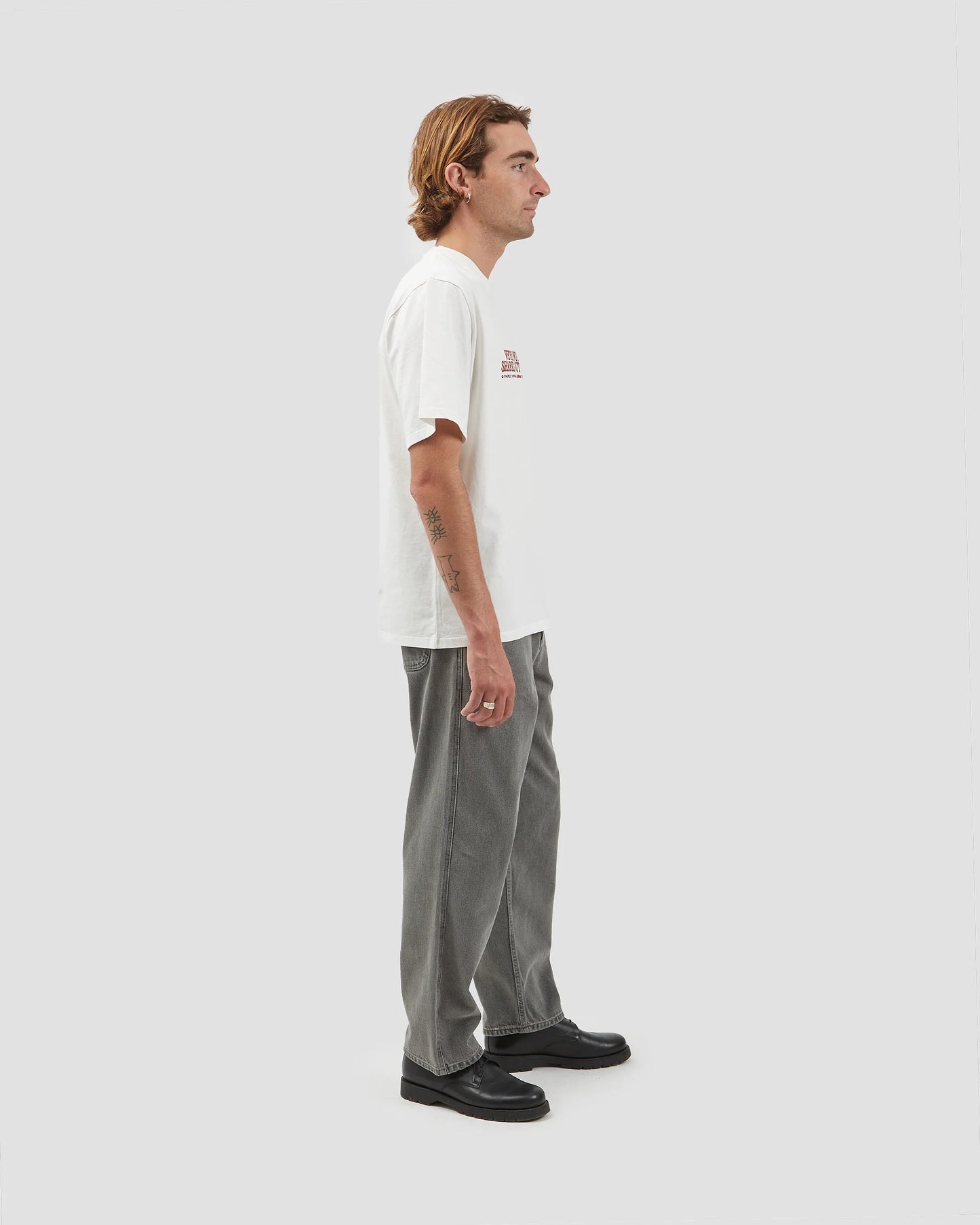 Smile T-shirt with FAIRLY NORMAL (white)
