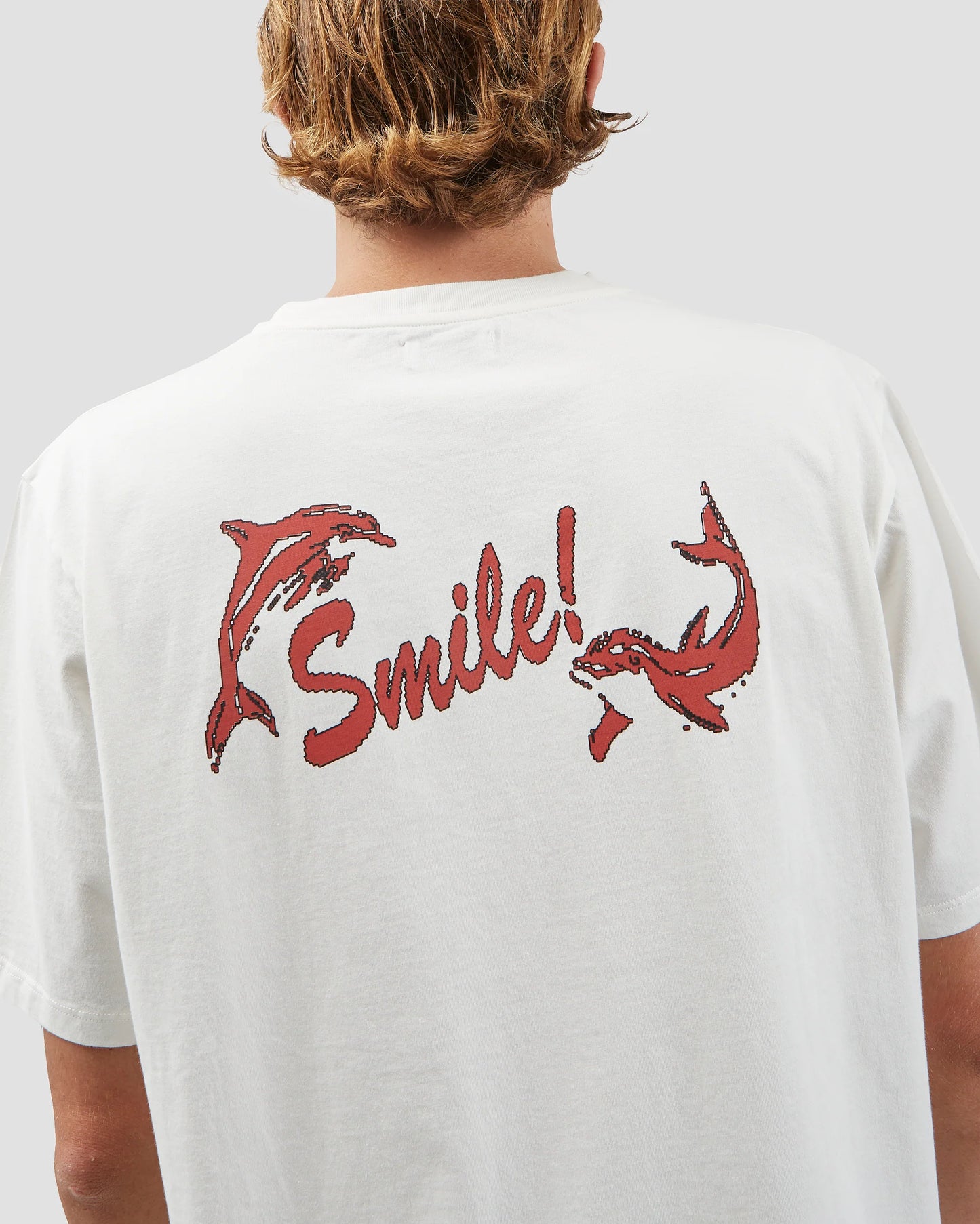 Smile T-shirt with FAIRLY NORMAL (white)