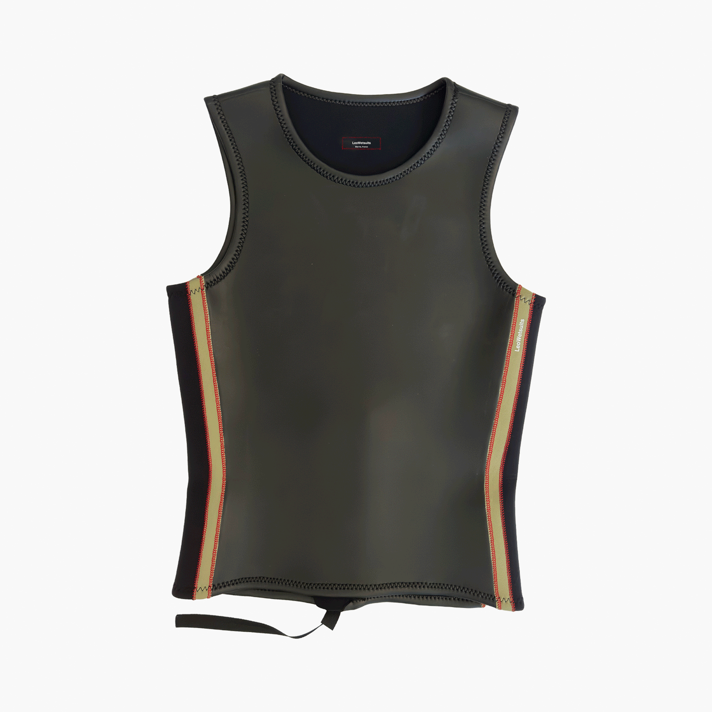 tank top (2mm) - sand/red - Leo wetsuits